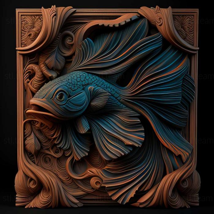 3D модель Плакат бойова риба риба (STL)